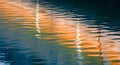 Sunset reflections create a vibrant display Royalty Free Stock Photo