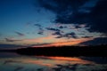 Sunset Reflections on Linwood Lake