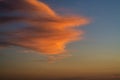 Sunset refleting on a cloud