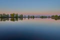 Sunset reflexions at Comana lake