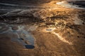 Sunset Reflexions on Mud Lava