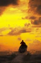 Sunset rider Royalty Free Stock Photo