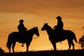 Sunset Riders Royalty Free Stock Photo