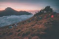 Sunset at Rinjani basecamp