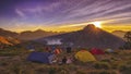 Sunset at Rinjani basecamp