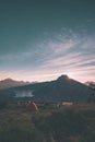 Sunset at Rinjani basecamp