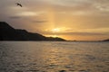 Sunset in Rio Caribe Royalty Free Stock Photo