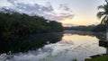 Sunset Rio Nuevo, Orange Walk, Belize