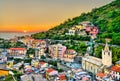 Sunset at Riomaggiore - Cinque Terre, Italy Royalty Free Stock Photo