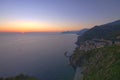 Sunset in Riomaggiore, Cinque Terre Royalty Free Stock Photo