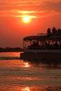 Sunset River Cruise Royalty Free Stock Photo