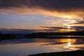 Sunset at the river Gaula