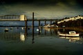 Tamar Bridge River Tamar Devon Royalty Free Stock Photo
