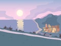 Sunset road background