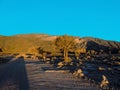 Sunset at road to Jebel shams