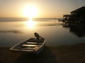 Sunset on Roatan Island Royalty Free Stock Photo