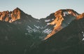 Sunset rocky Mountains Landscape Travel wilderness nature