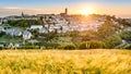 Sunset in Rodez, France Royalty Free Stock Photo