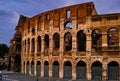 Sunset of Rome Colosseum Royalty Free Stock Photo