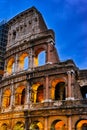 Sunset of Rome Colosseum Royalty Free Stock Photo