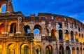 Sunset of Rome Colosseum Royalty Free Stock Photo