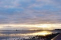 Sunset at Roosebeck, Morecambe Bay. Royalty Free Stock Photo