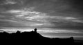 Sunset Roque Nublo, Gran canaria Royalty Free Stock Photo