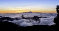 Sunset Roque Nublo, Gran Canaria Royalty Free Stock Photo