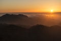 Sunset from the Roque Nublo Royalty Free Stock Photo