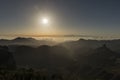 Sunset from the Roque Nublo Royalty Free Stock Photo