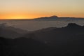 Sunset from the Roque Nublo Royalty Free Stock Photo