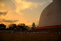 Sunset in Ruvanvelisaya Dagoba of Anurhadapura