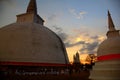 Sunset in Ruvanvelisaya Dagoba of Anurhadapura