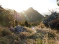 Sunset in Saba Royalty Free Stock Photo