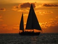 Sunset sail Royalty Free Stock Photo