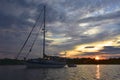 Sunset Sail Royalty Free Stock Photo