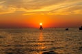 Sunset Sail on the Lake Royalty Free Stock Photo