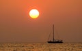 Sunset and sail Royalty Free Stock Photo