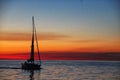 Sunset sailboat