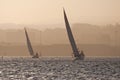Sunset sailing Royalty Free Stock Photo