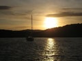 Sunset Sailing Dreams Corsica Royalty Free Stock Photo