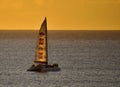 Sunset Sailing from Maho Beach on the Caribbean