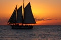 Sunset Sailing Party Royalty Free Stock Photo