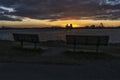 Sunset on the Saint Lawrence Seaway