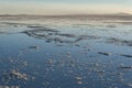 Sunset in the Salar de Uyuni near Colchani. It is the largest salt flat in the World UNESCO World Heritage Site - Bolivia