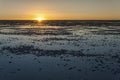 Sunset in the Salar de Uyuni near Colchani. It is the largest salt flat in the World UNESCO World Heritage Site - Bolivia