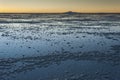 Sunset in the Salar de Uyuni near Colchani. It is the largest salt flat in the World UNESCO World Heritage Site - Bolivia