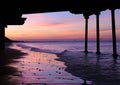 Sunset at Saltburn Royalty Free Stock Photo