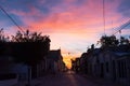 Sunset in San Antonio de Areco Argentina Royalty Free Stock Photo