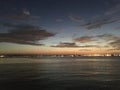 Sunset on San Diego Bay Royalty Free Stock Photo